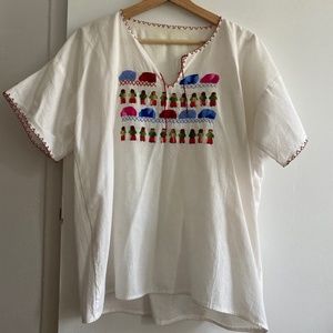 Embroidered Linen Blouse from Mexico